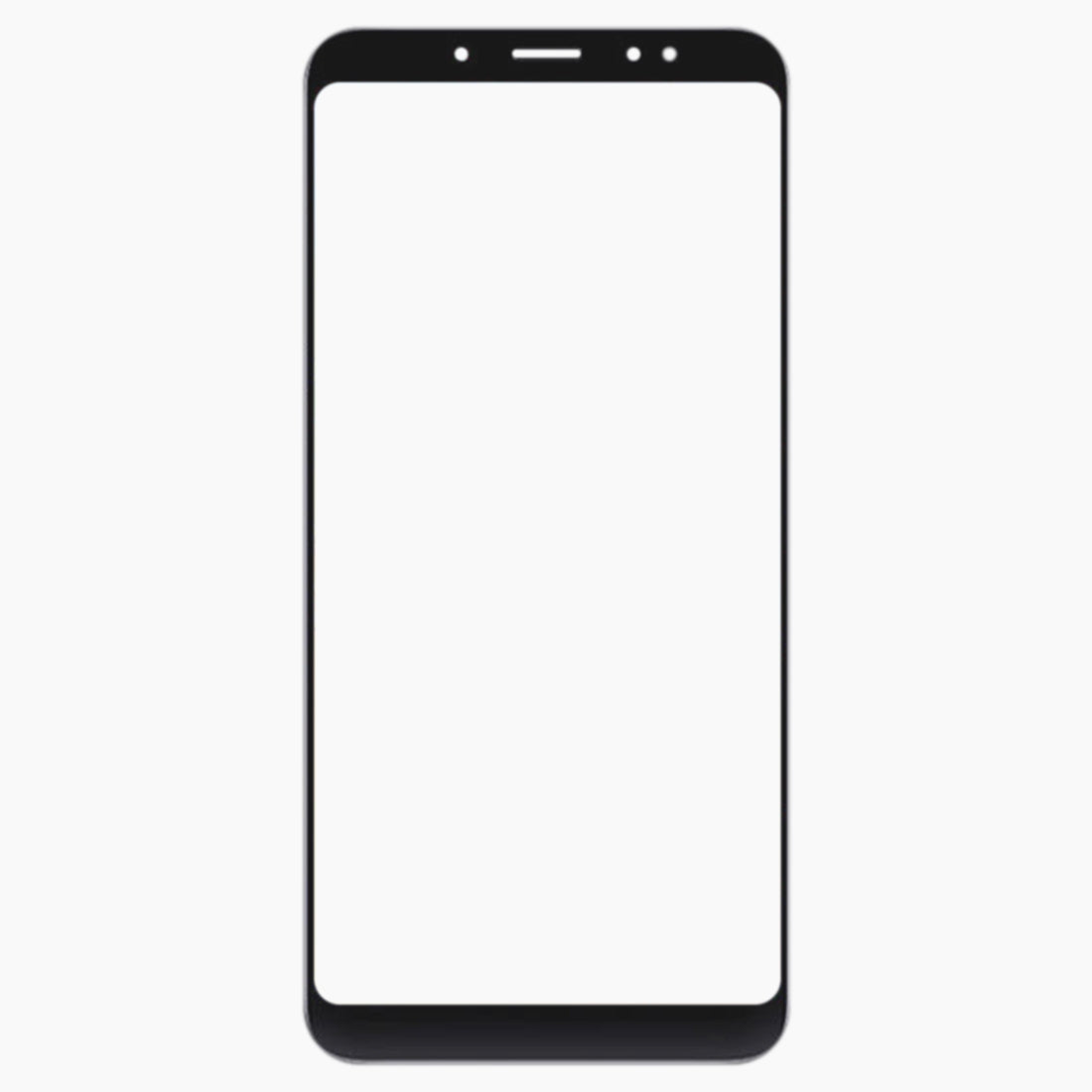 Cristal Pantalla Frontal + Adhesivo OCA Xiaomi Redmi Note 5 Negro