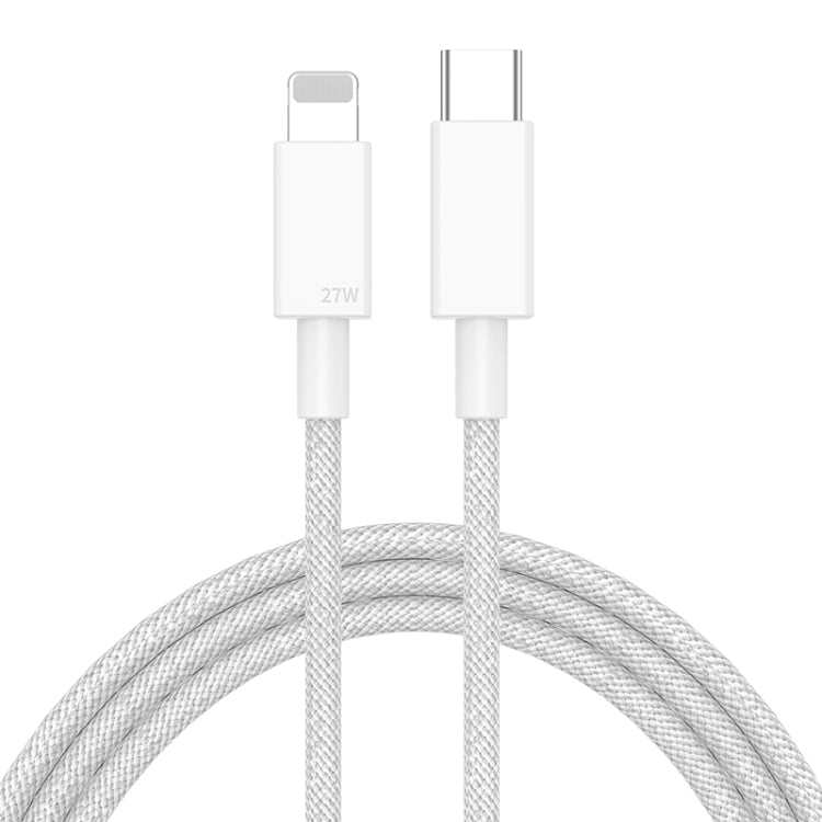 27W PD USB-C / Type C to 8 PIN Fast Charging Data Cable Cable length: 1M (Gray)