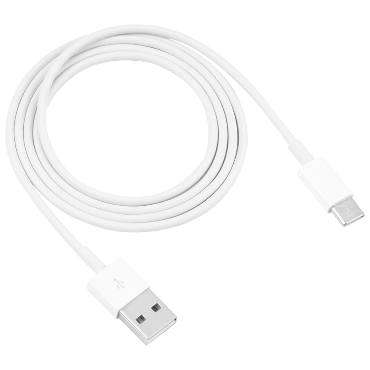 Câble de données USB vers USB-C / Type-C 2A Longueur du câble : 1 m (Blanc)