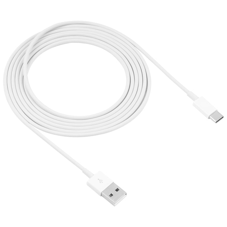 Câble de données USB vers USB-C / Type-C 2A Longueur du câble : 2 m (Blanc)