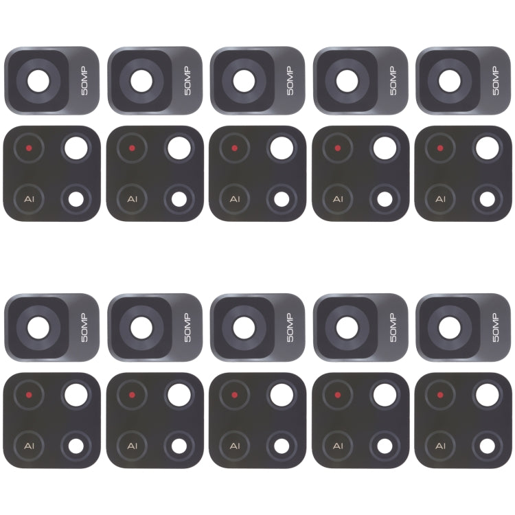 Lentille de caméra arrière 10 pièces pour Xiaomi Redmi Note 11 Chine / Redmi Note 11T 5G / Poco M4 Pro 5G
