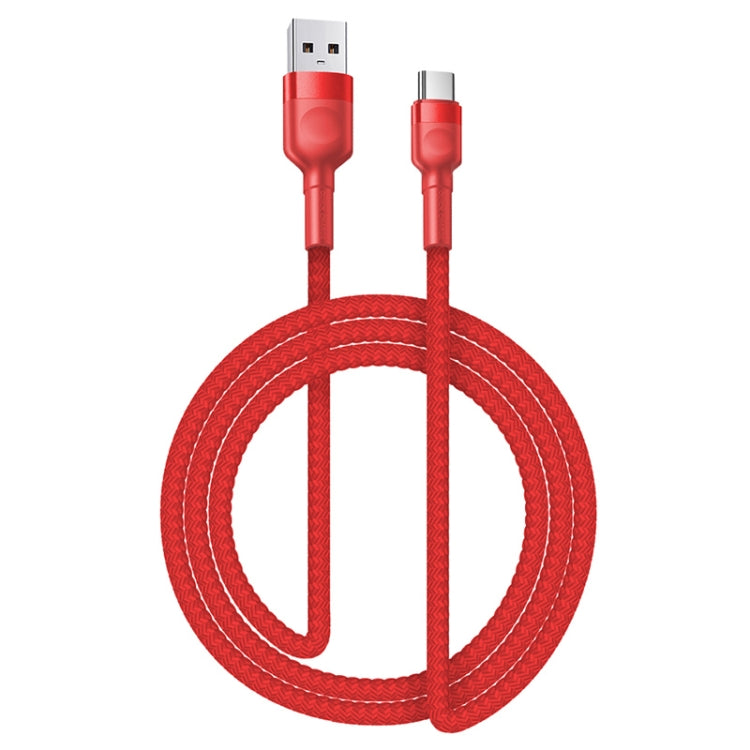 USB-C / Type-C 5A Beauty Tattoo USB Charging Cable Cable length: 1m (Red)