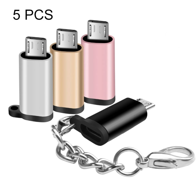 5 PCS USB-C / Type-C Female to Micro USB Male Adapter Random Delivery