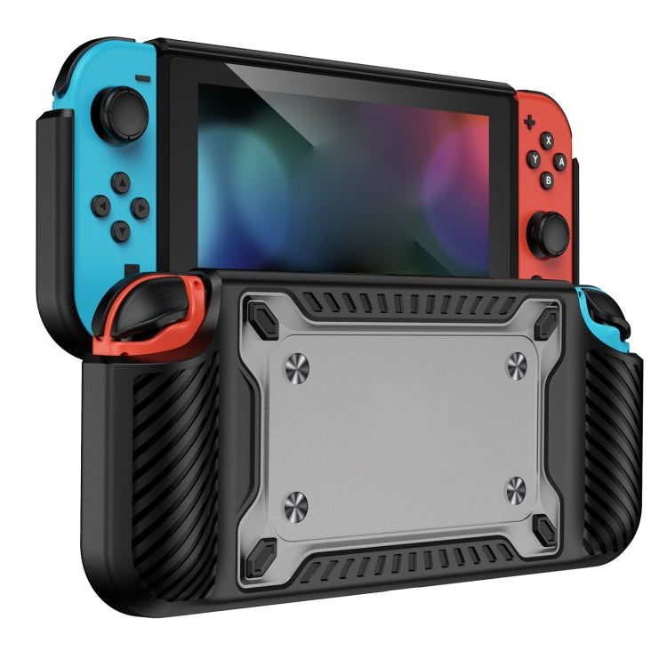 Gaming Handle GamePad TPU+PC Protection Case For Switch Oled (Black)