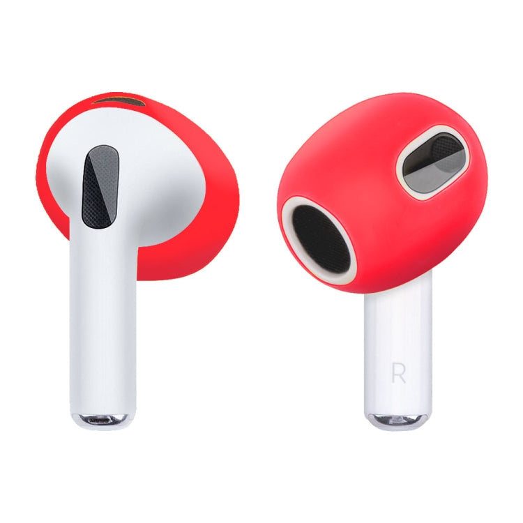 Silicone Ear Cap Protection Case for AirPods 3 (Red)