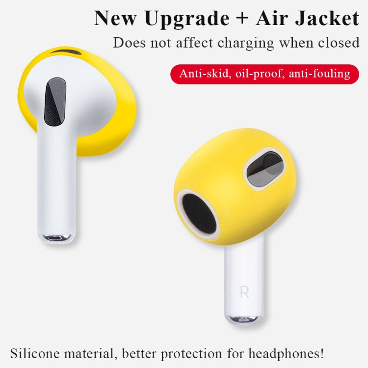 Capa Protectora de silicona de la Tapa para AirPods 3 (amarillo)