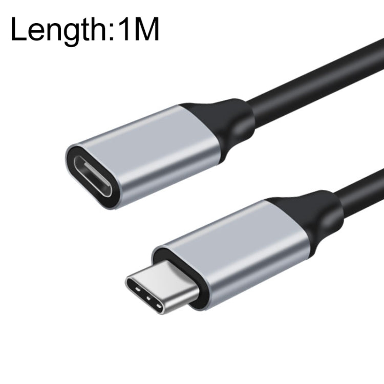 1M 10GBPS USB-C / Type-C Câble d'extension de transmission de données de charge mâle à femelle