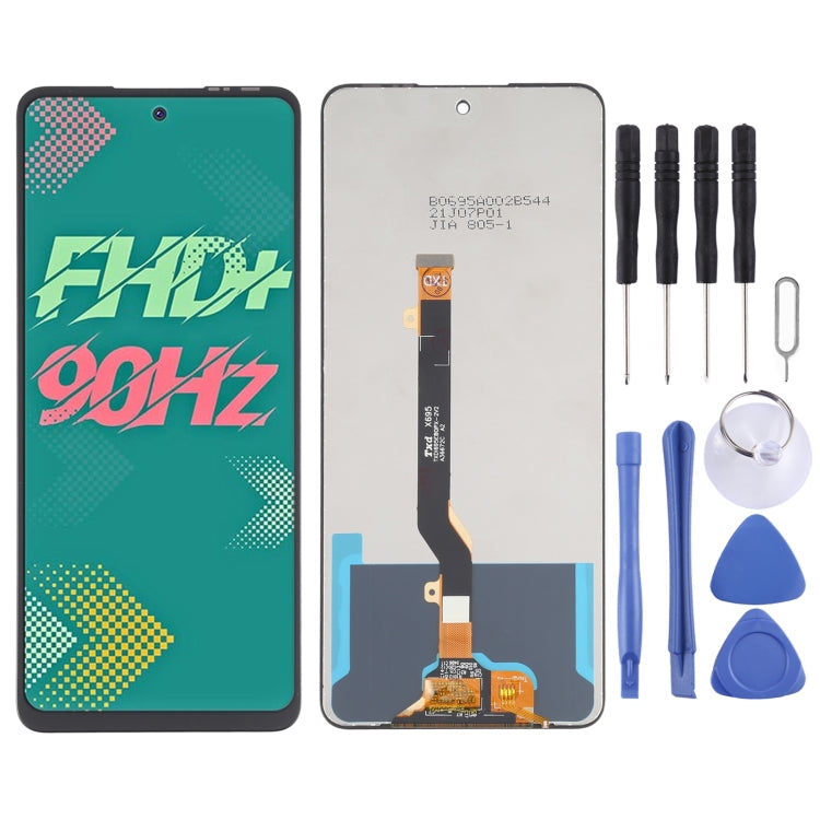LCD Screen and Digitizer Full Assembly For Tecno Spark 8 Pro KG8