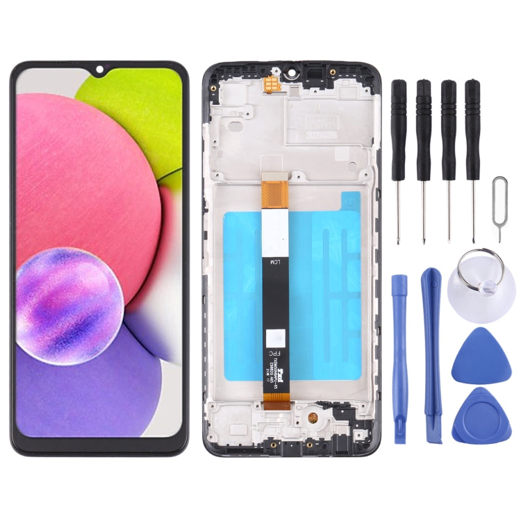 LCD Screen and Touch Digitizer with frame for Samsung Galaxy A03s SM-A037U US Edition