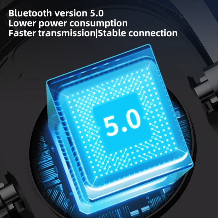 KZ-GP20 Bluetooth / 2.4G Auriculares de iluminación RGB para juegos de modo Dual (Negro)