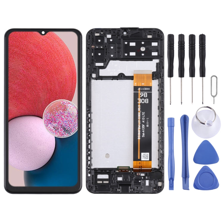 Original LCD Screen and Touch Digitizer with frame for Samsung Galaxy A13 4G SM-A135F