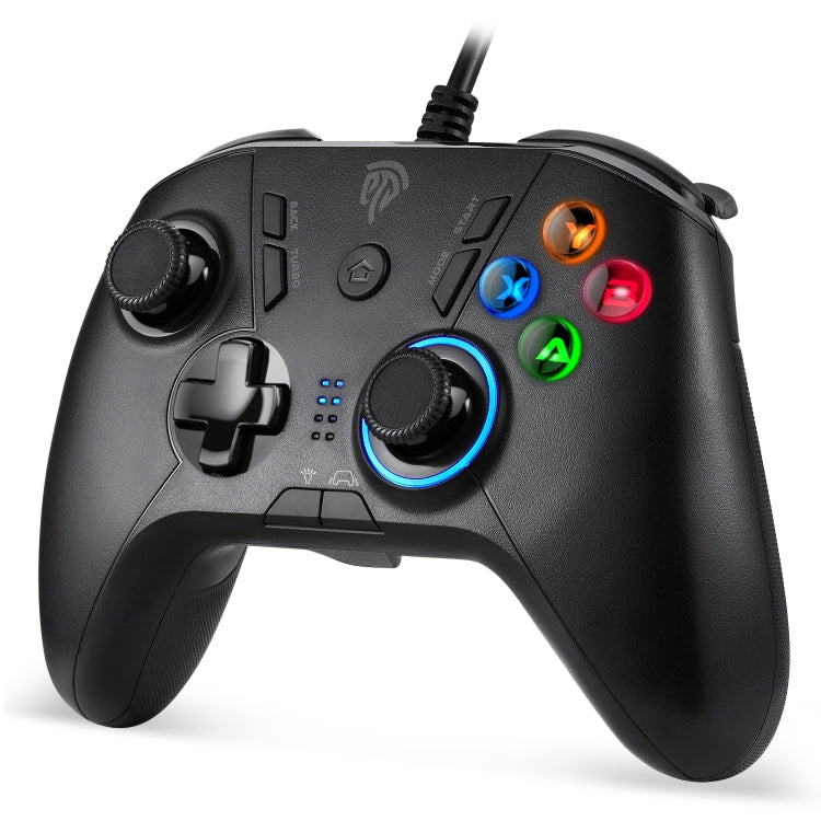 EasySMX SL-9111 M1-M4 Programming Button Design Wired Game Controller for PC / PS3 / TV (Black)