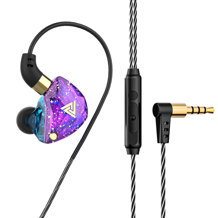 QKZ SK8 3.5mm Sports In-ear Dynamic HIFI Monitor Earphone with Microphone (Colorful)