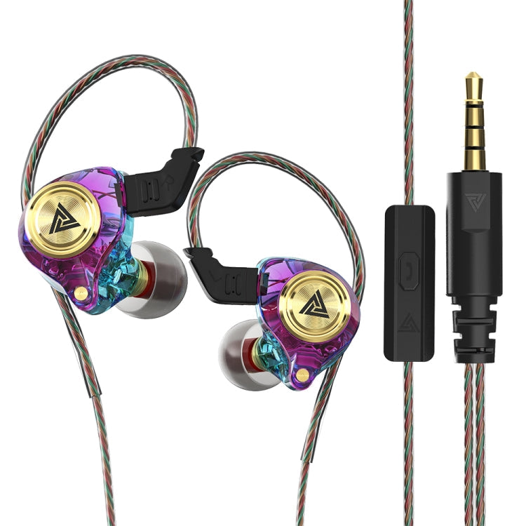 QKZ AK3 FiLe Écouteurs intra-auriculaires à commande filaire pour caisson de basses avec microphone (coloré)