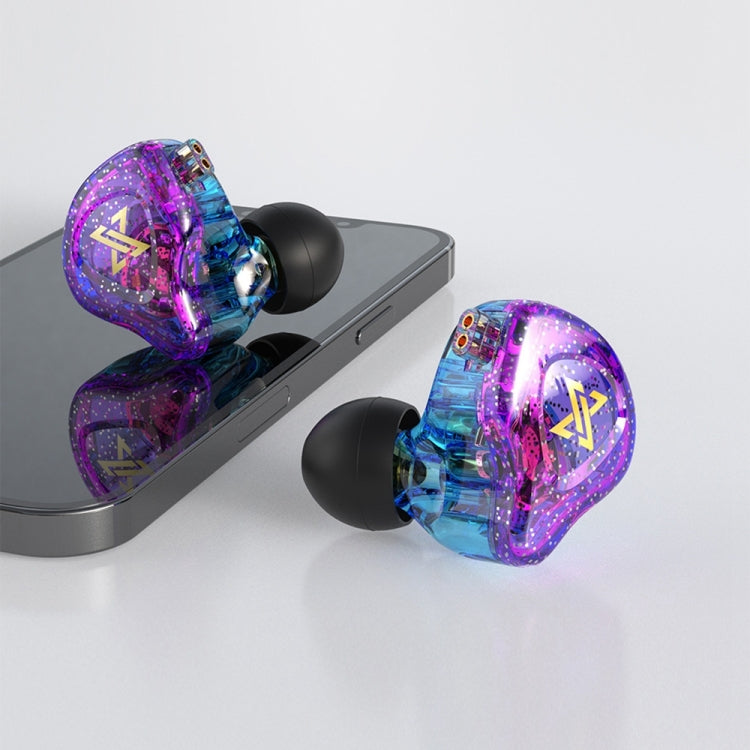QKZ AK6 MAX In-ear Dynamic Subwoofer Earphone Wired Controlled Version: with Microphone Version (Colorful)