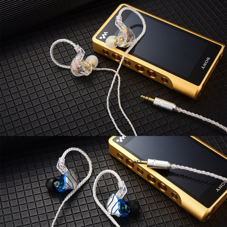 QKZ A1 four-wire Silver Wired Earphone