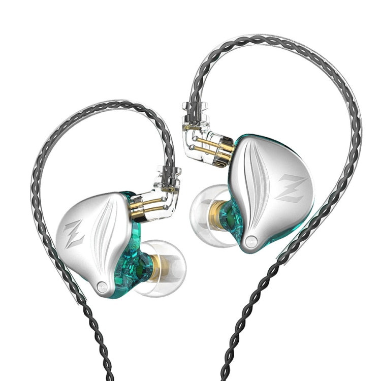 QKZ ZAX2 Subwoofer In-Ear Wired Running Sports HIFI Earphone with Microphone (Dazzling Green)