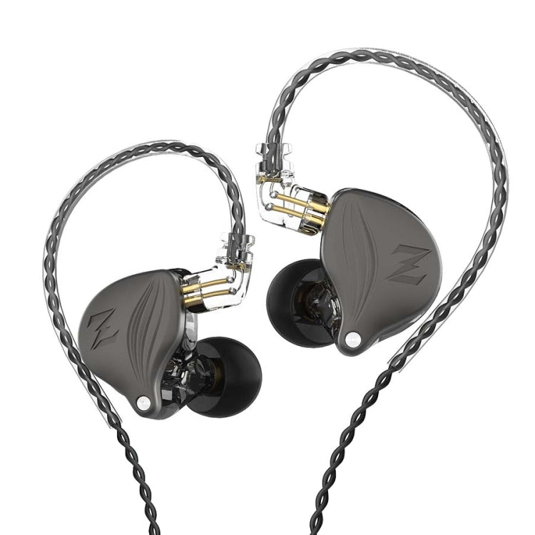 QKZ ZAX2 Subwoofer In-Ear Wired Running Sports HIFI Écouteur avec Microphone (Gris)