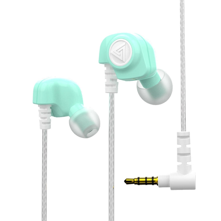 QKZ SK5 Écouteurs intra-auriculaires à commande filaire pour caisson de basses avec micro (Vert)