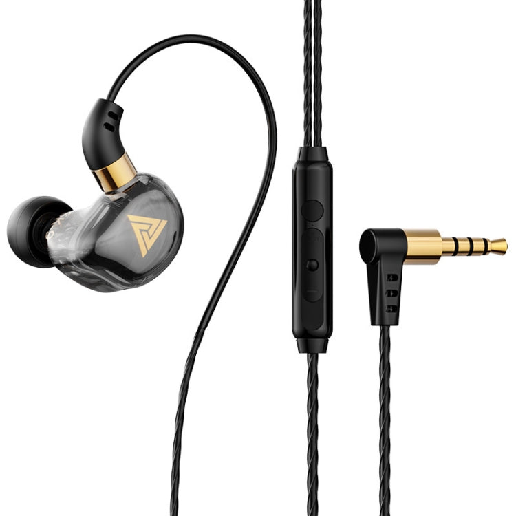 QKZ SK9 In-ear Subwoofer Auriculares para correr con música Controlada por Cable con Micrófono (Negro)