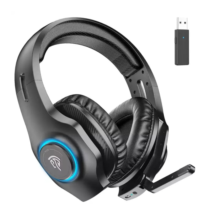 EasySMX VIP002W 2.4G Wireless Stereo Gaming Headset with Noise Canceling (Black)