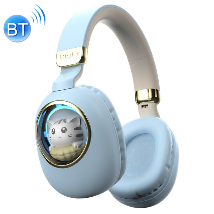 B4 RGB Cartoon Stereo Headset Wireless Bluetooth Headphones (Blue)