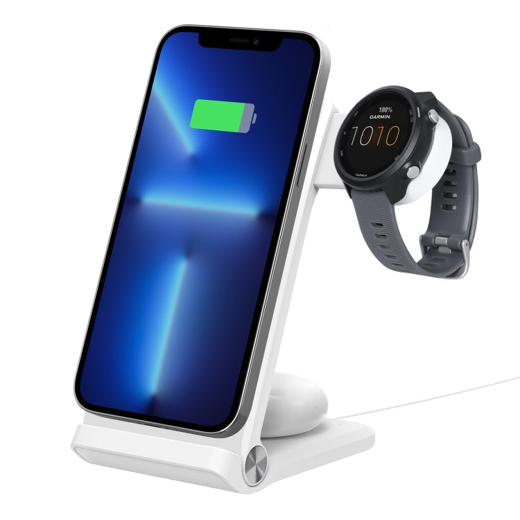 Nillkin 3 in 1 Magnetic Wireless Charger with Samsung Watch Charger (White)