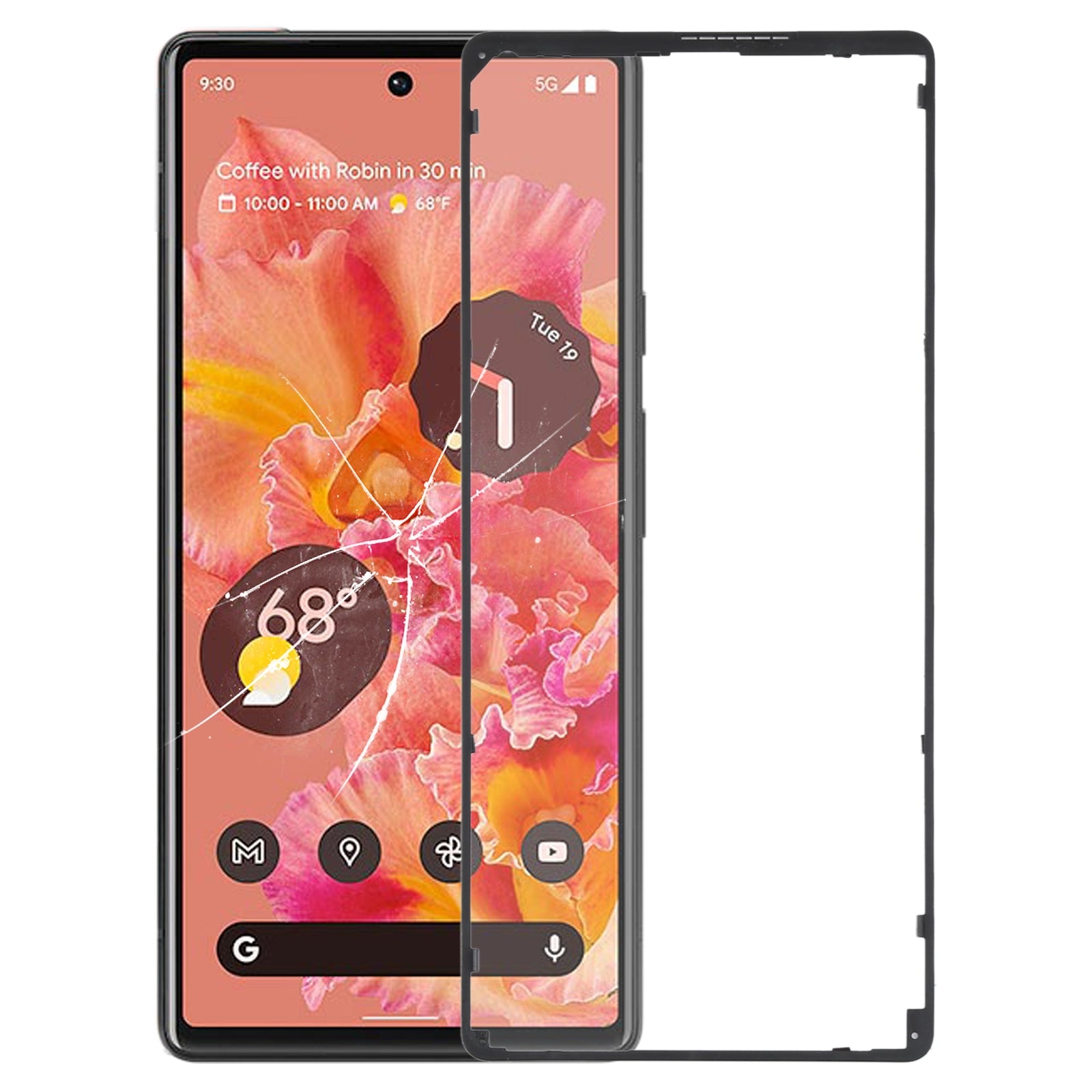 Chassis Front Frame Screen Google Pixel 6