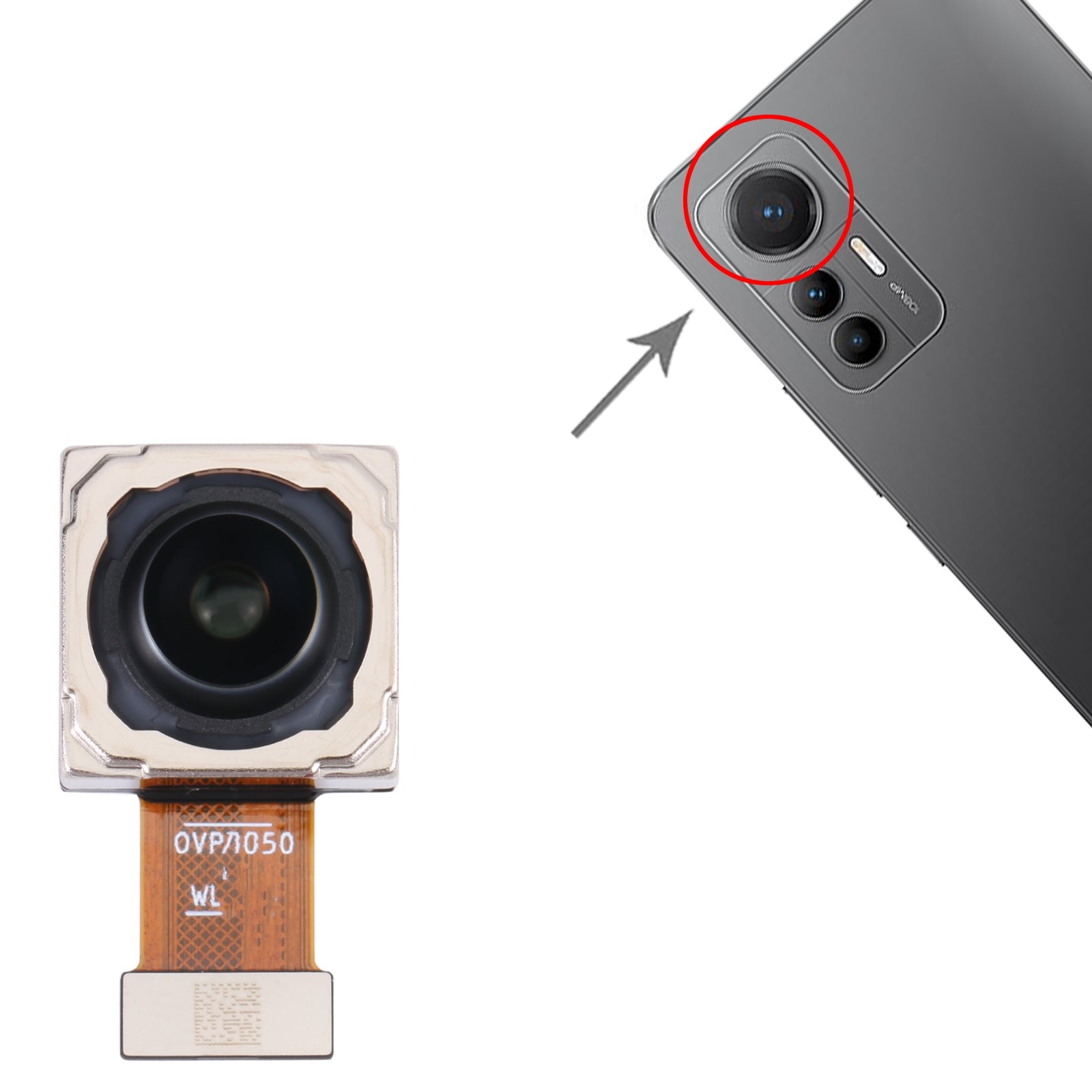 Caméra Arrière Principale Flex Xiaomi 12 Lite