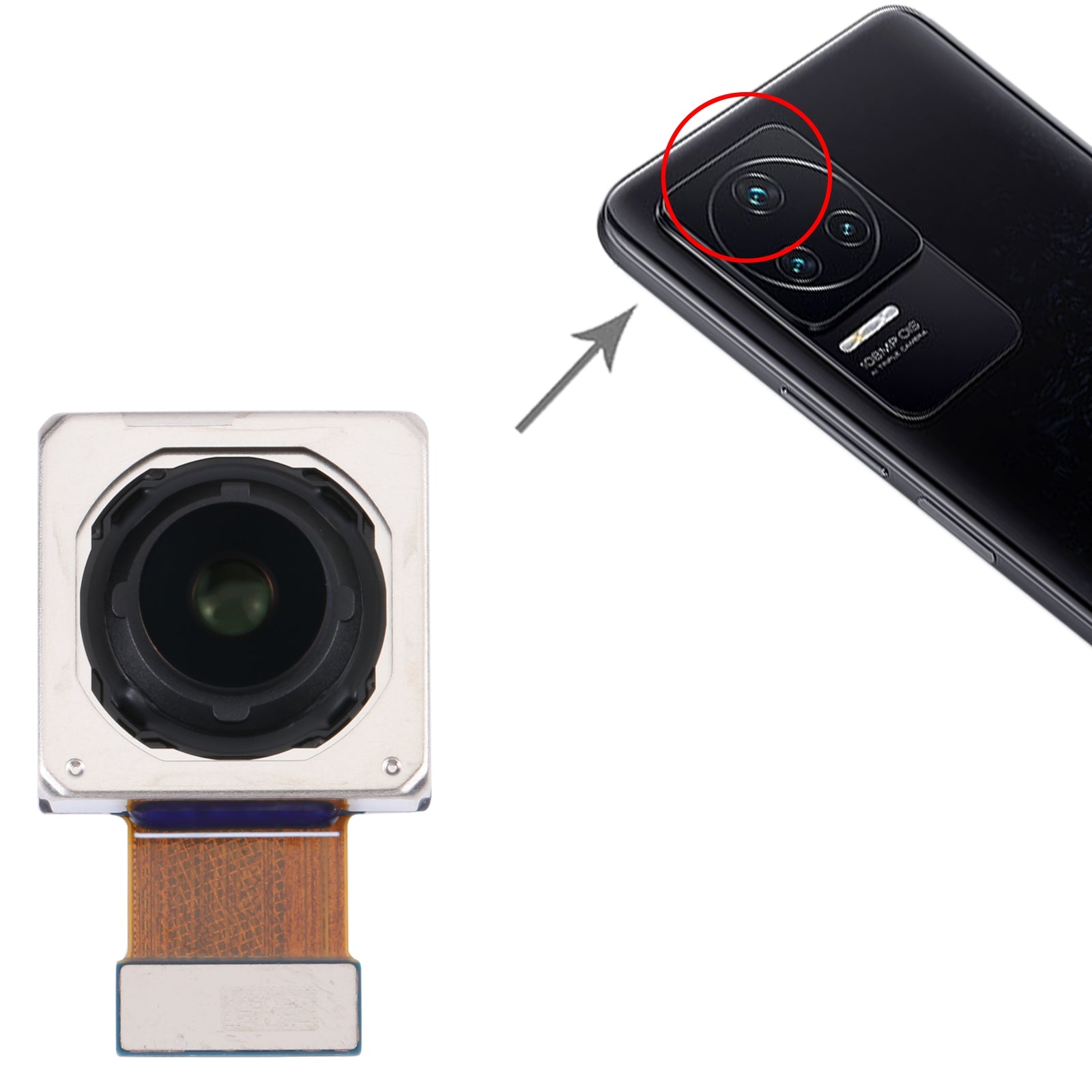 Caméra Arrière Principale Flex Xiaomi Redmi K50 Pro