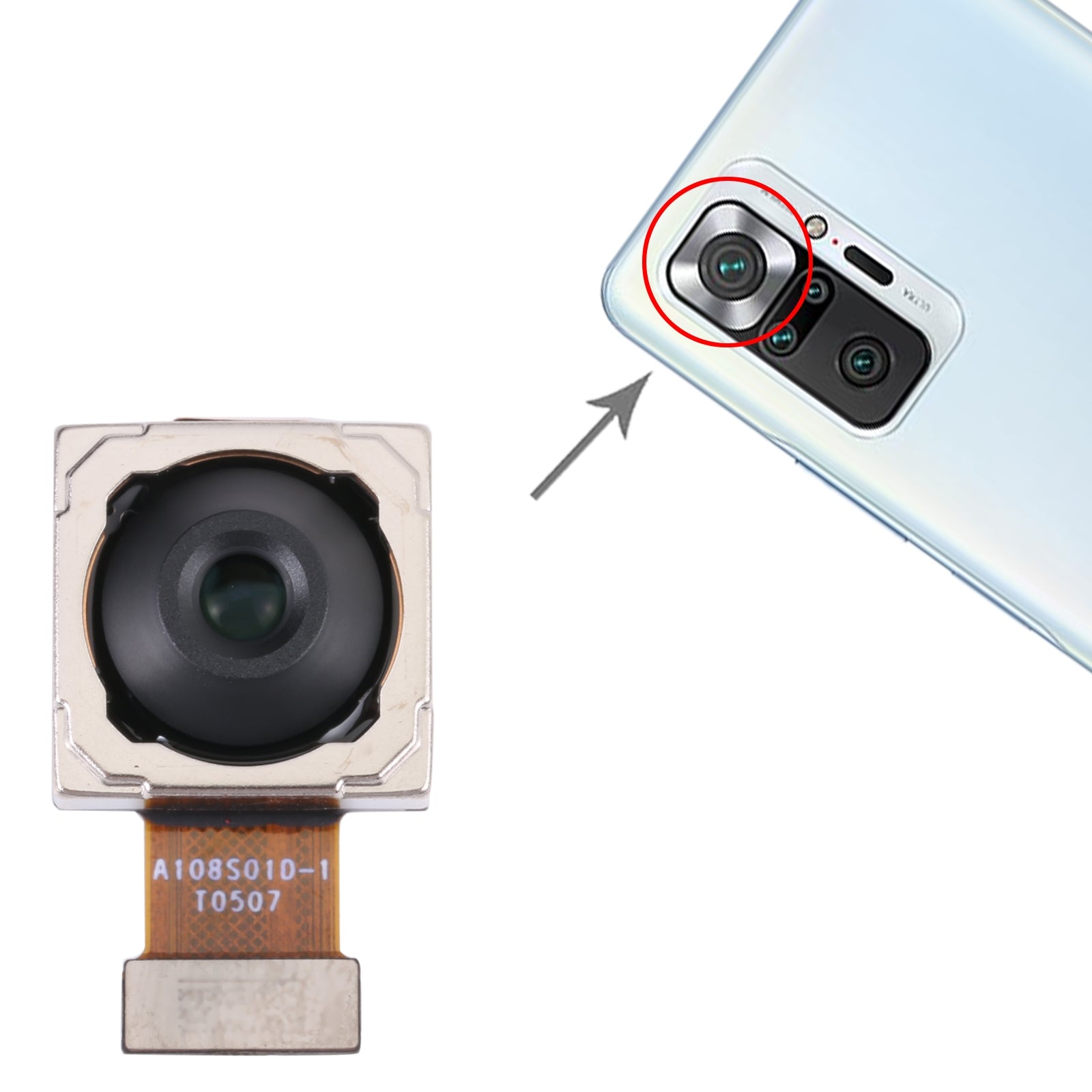 Caméra arrière principale Flex Xiaomi Redmi Note 10 Pro 4G Note 10 Pro Max