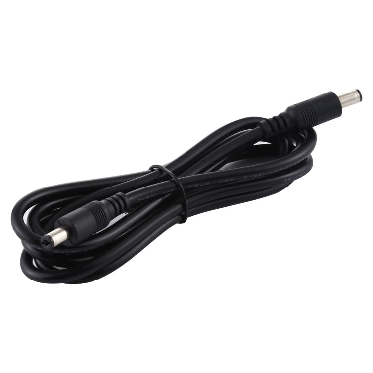 8A DC Power Plug 5.5x2.1 mm Macho a Macho Adaptador Conector Cable (Negro)