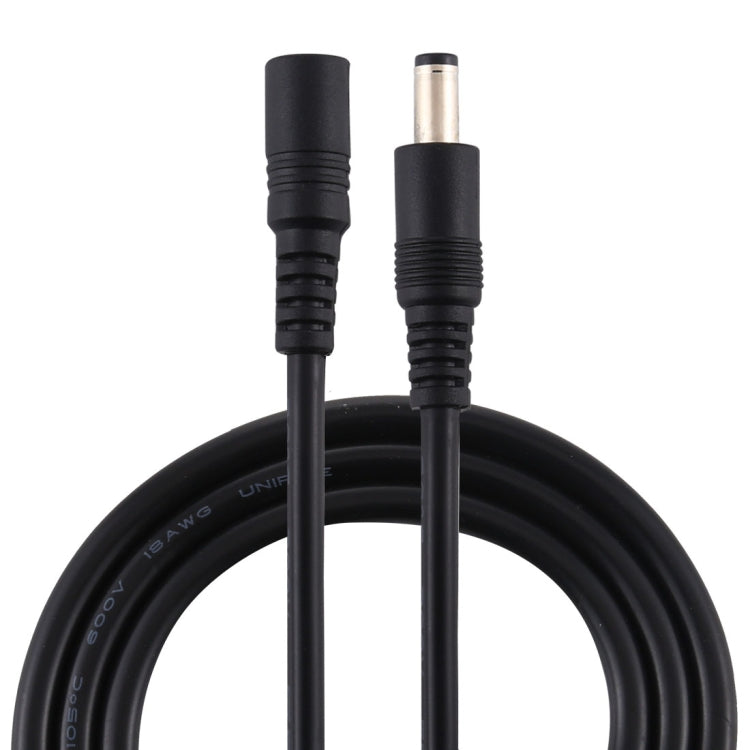 8A 5.5x2.1mm Female to Male DC Power Extension Cable (Black)