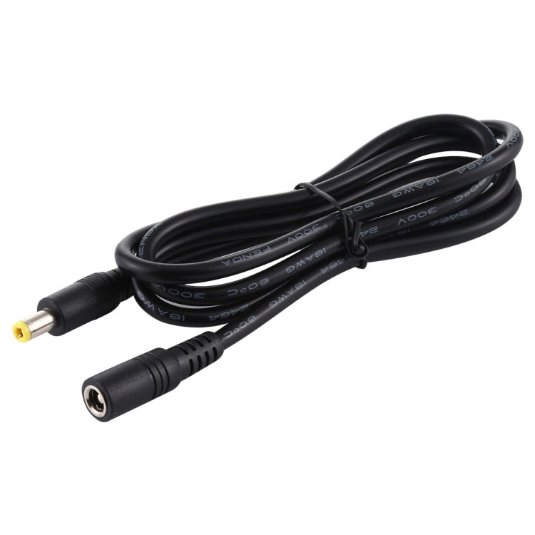 8A 5.5x2.5 mm Hembra a Macho Cable de extensión de Power DC longitud del Cable: 1m (Negro)