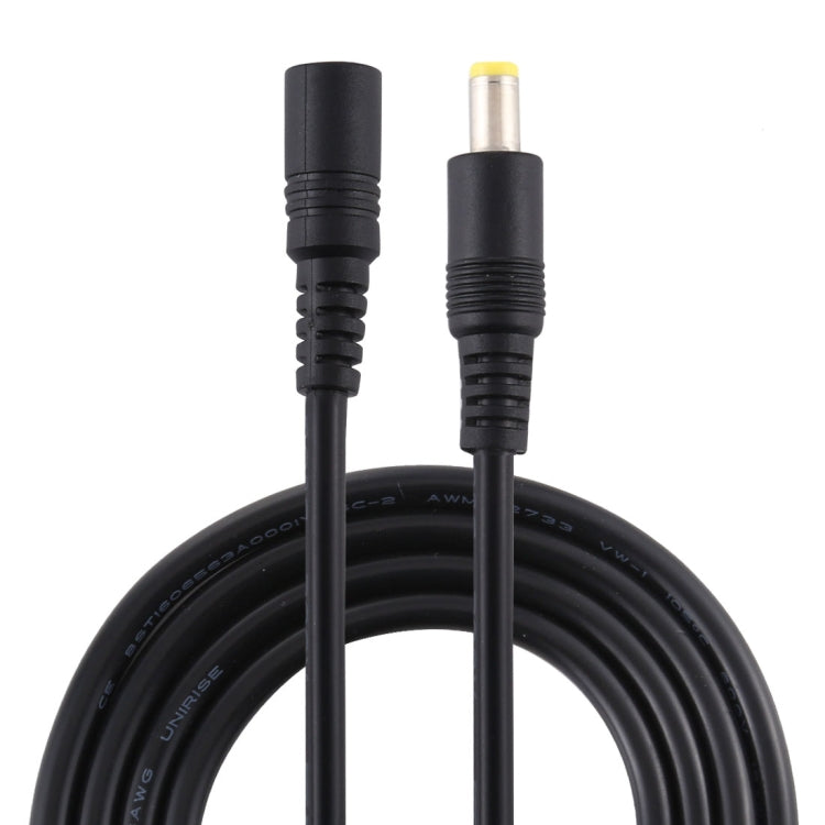 8A 5.5x2.5 mm Hembra a Macho Cable de extensión de Power DC longitud del Cable: 1.5m (Negro)