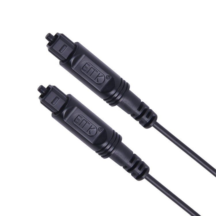 1m EMK OD2.2mm Digitales Audio-Glasfaserkabel Kunststoff-Lautsprecher-Balance-Kabel (Schwarz)