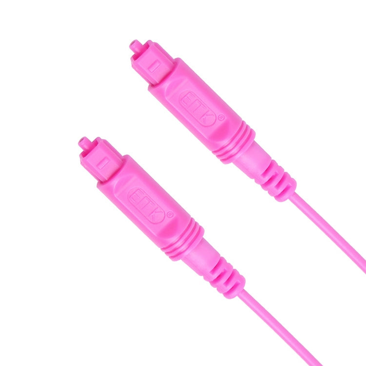 1m EMK OD2.2mm Digital Audio Fiber Optic Cable Plastic Speaker Balance Cable (Pink)