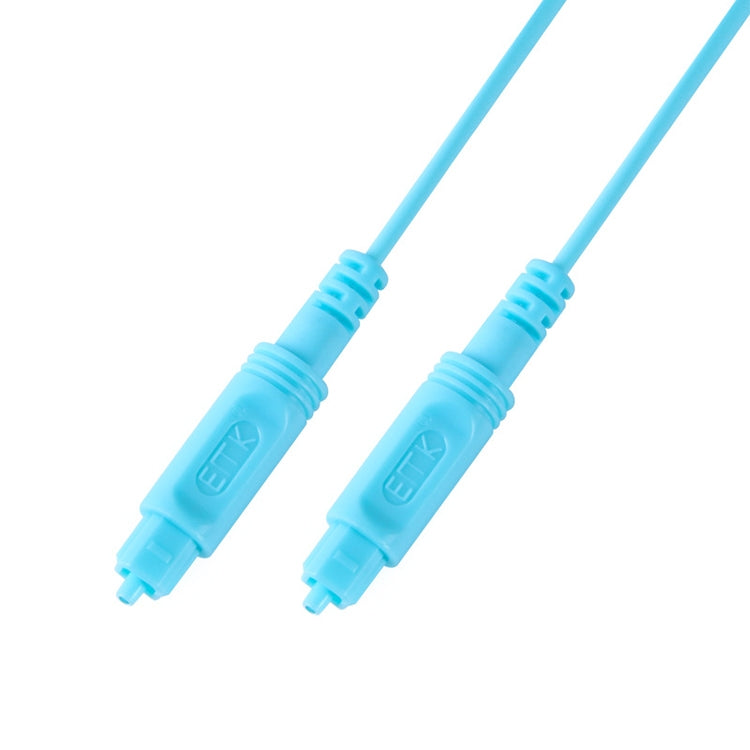 1m EMK OD2.2mm Câble à Fibre Optique Audio Numérique Câble d'Équilibrage de Haut-Parleur en Plastique (Bleu Ciel)