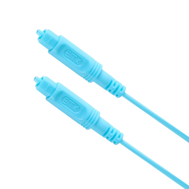 EMK 1.5m OD2.2mm Digital Audio Fiber Optic Cable Plastic Speaker Balance Cable (Sky Blue)