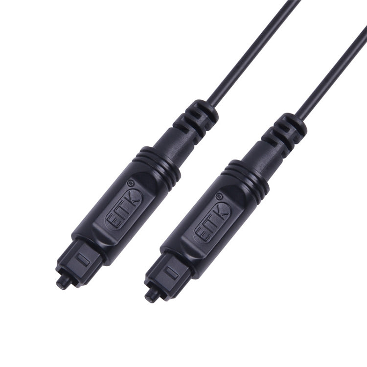 2m EMK OD2.2mm Digital Audio Fiber Optic Cable Plastic Speaker Balance Cable (Black)