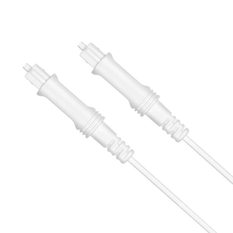 8m EMK OD2.2 mm Cable de fibra Óptica de Audio Digital Cable de equilibrio de Altavoz de Plástico (Blanco)