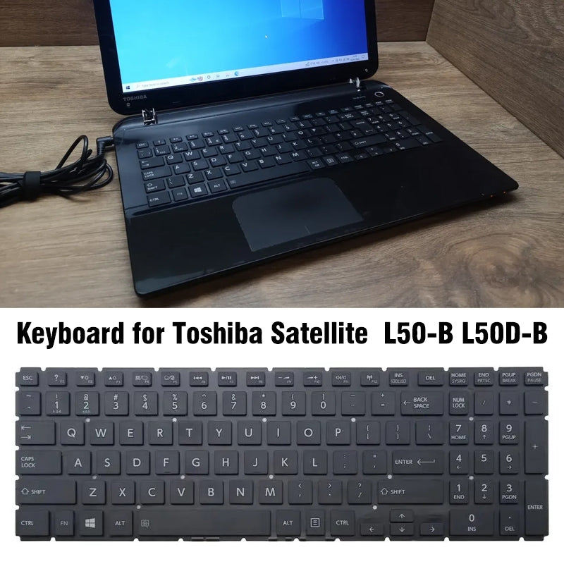 Teclado Completo US Version Toshiba Satellite L50-B / L50D-B