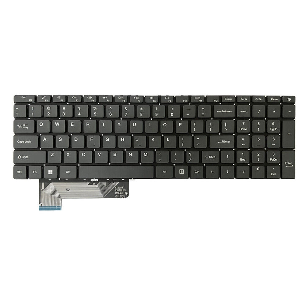 Full Keyboard with Backlight US Version Gateway GWNC31514 N15CS9/X317H Gray