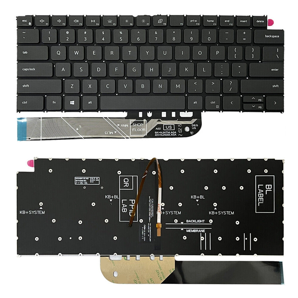 Full Keyboard US Version Dell Vostro 5310 5320 5410 Latitude 3320 3420 Black