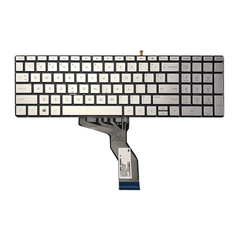 Full Keyboard with Backlight US Version HP 15-BS / 15-CC Silver