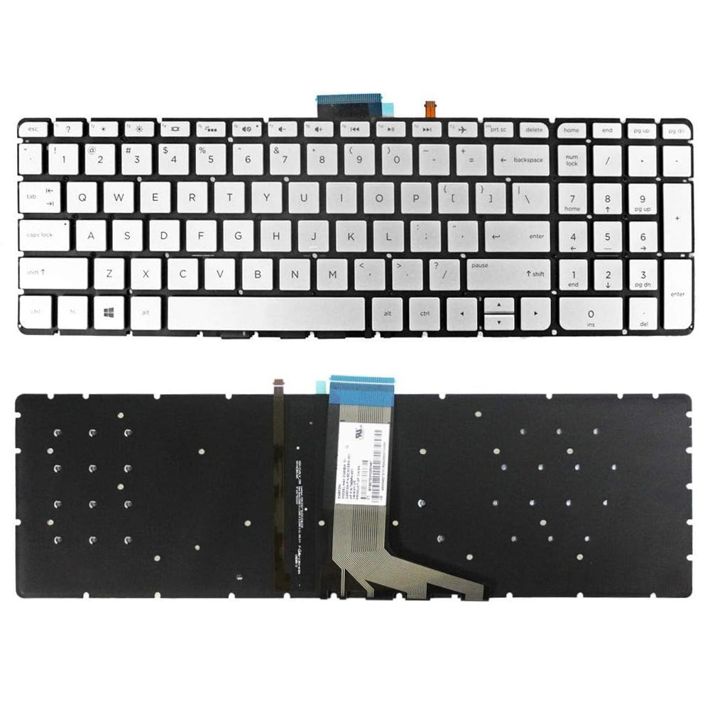 Full Keyboard with Backlight US Version HP M6-W Silver