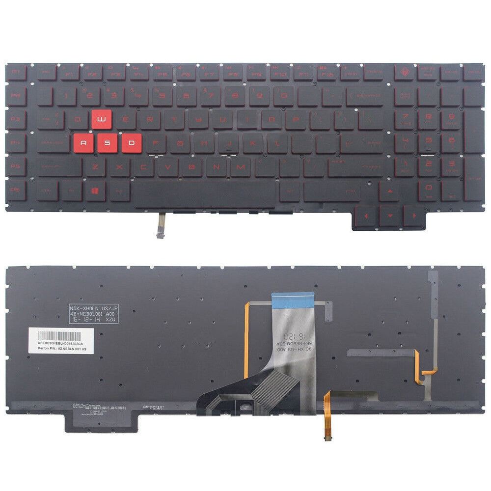 Full Keyboard with Backlight US Version HP Omen 17-AN / 17T-AN