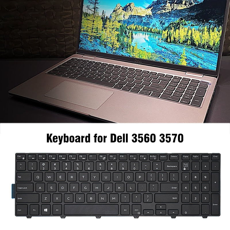 Full Keyboard with Backlight US Version Dell 3560 3570 Black