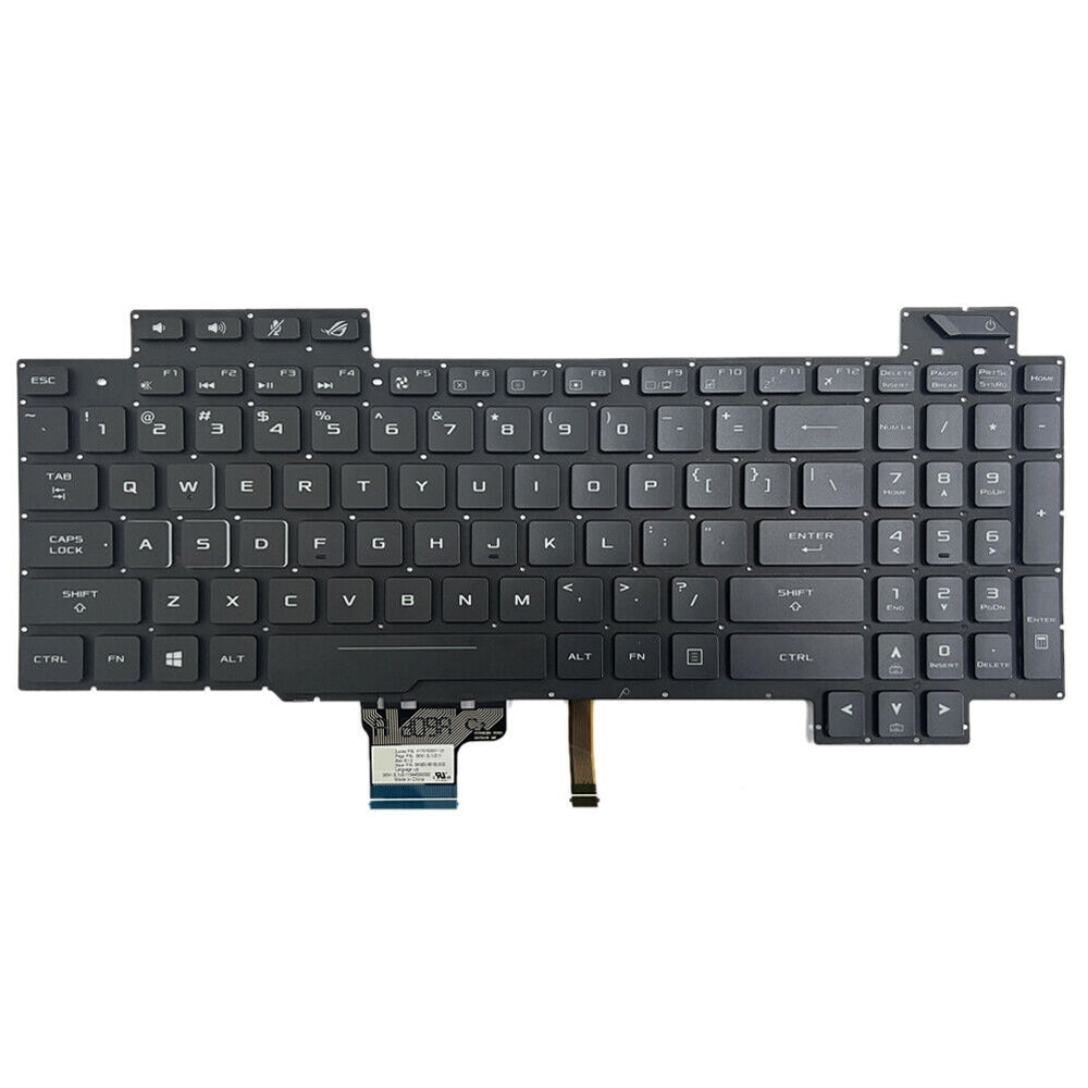 Full Keyboard with Backlight US Version Asus GL504 GL504GV GL504G GL504GM Black