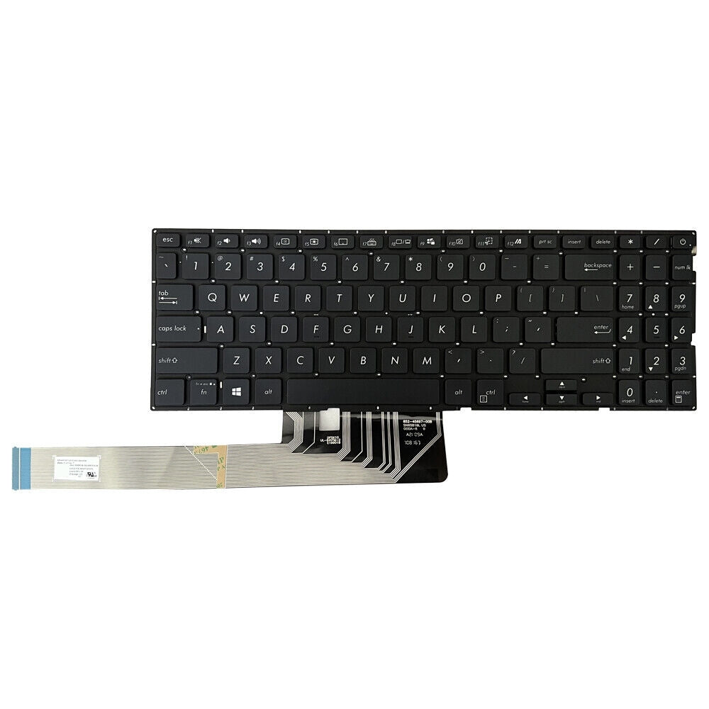 Full Keyboard with Backlight US Version Asus X571 X571F X571G X571GD Black